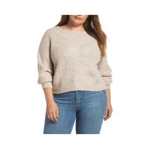 LEITH Wool Blend Boatneck Sweater